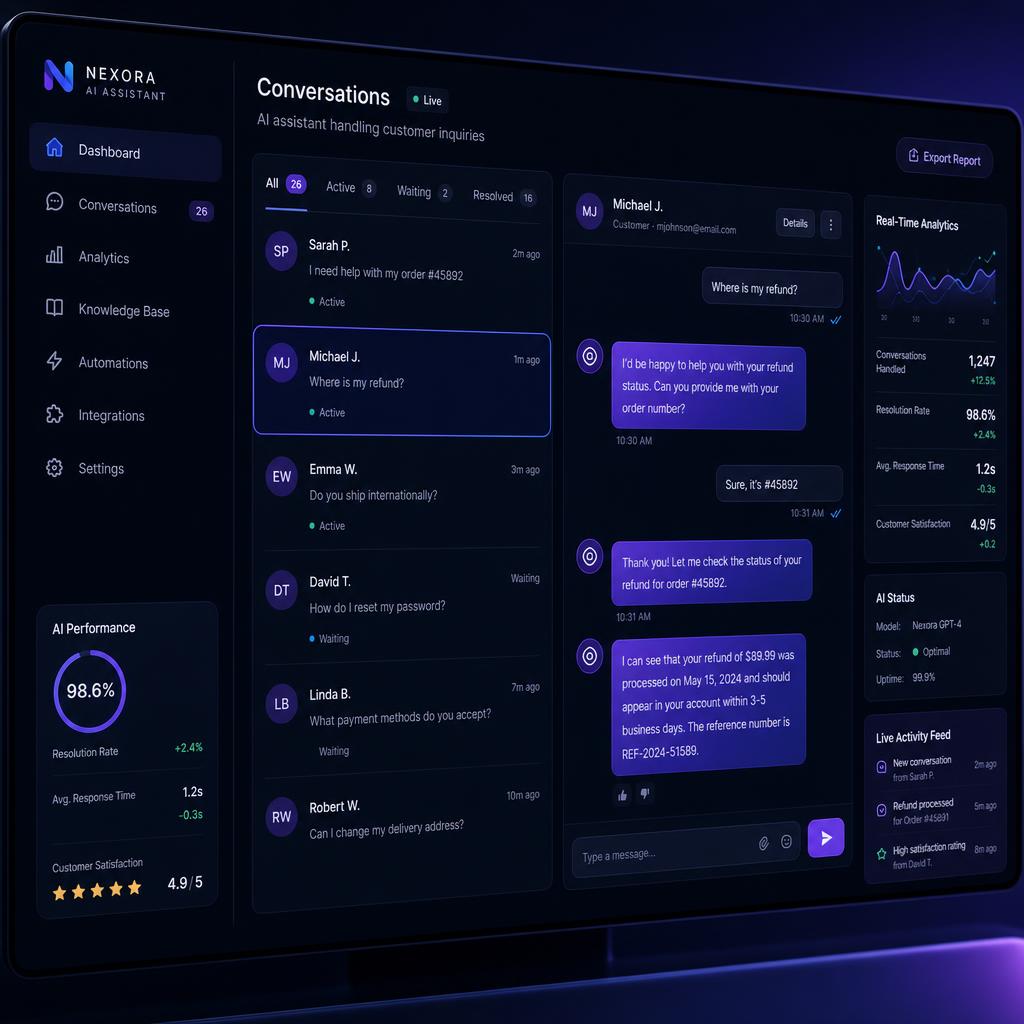 AI employee handling customer conversations in real time
